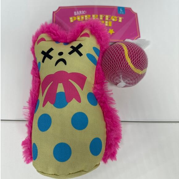 BARK Plush Carnival Dog Toys Perfect Pitch Squeaky Crinkle Ball Unicorn Lot of 2 - Picture 5 of 8